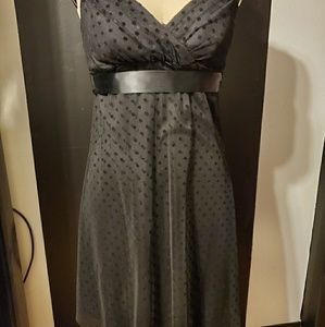 Black dotted dress